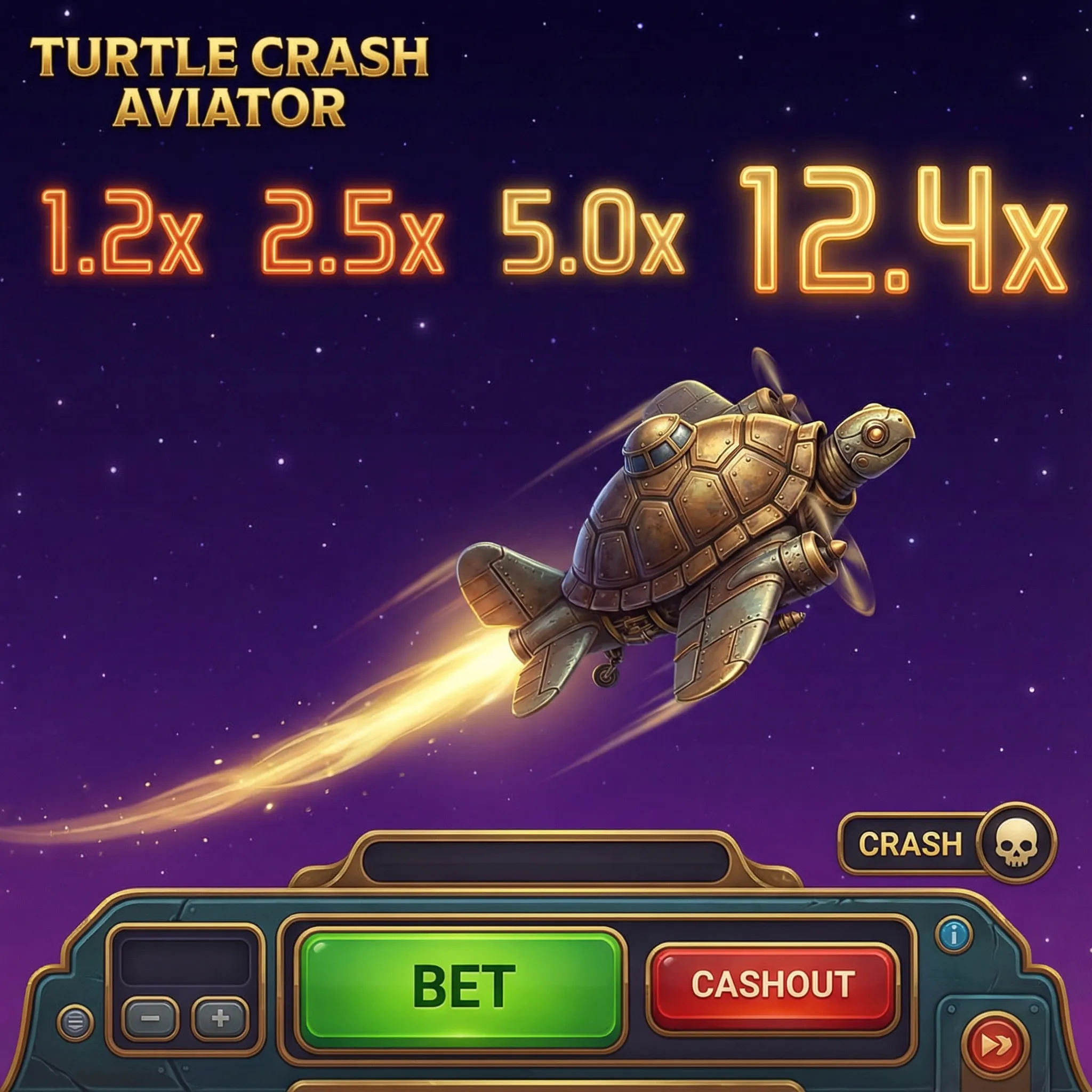 Jogo Aviator Turtle Crash no 10bet